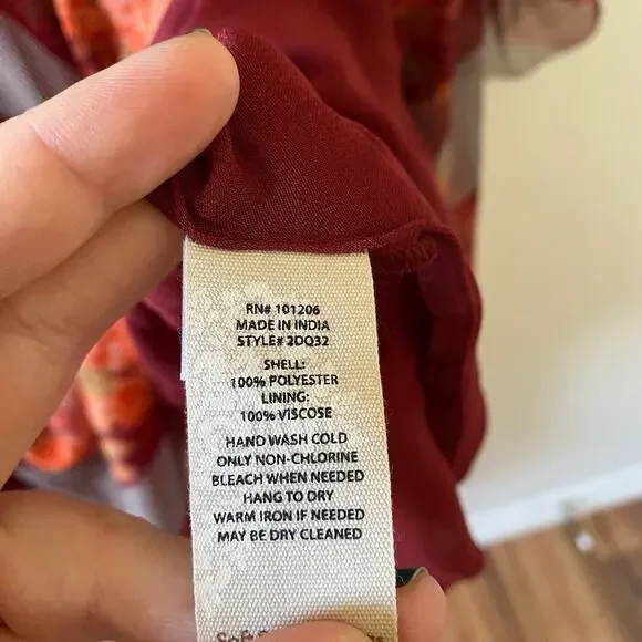 SOFT SURROUNDINGS Woodland Manor Chiffon Midi Dress - Picture 6 of 9